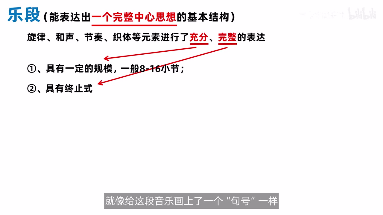 乐段的常见规模与终止式两项提示