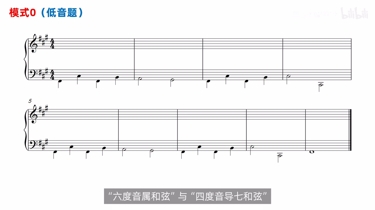 模式0十小节低音题