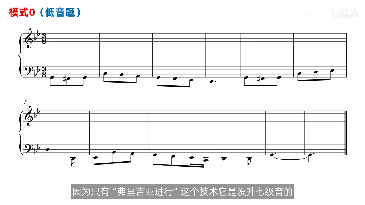 原视频模式0低音题