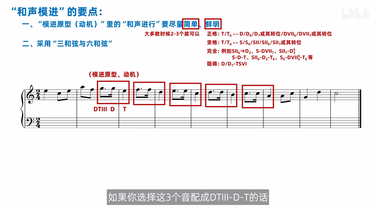 以属到主两个核心构成简单鲜明的模进原形