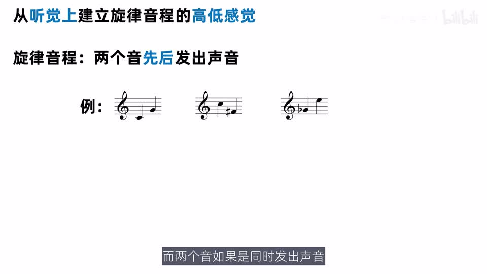 旋律音程由两个先后发出的音构成