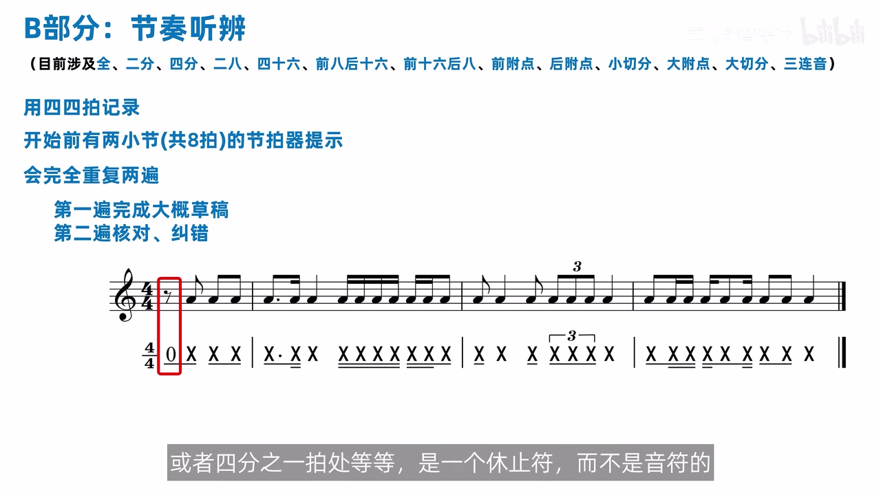 弱起最前端包含四分休止的第二条答案