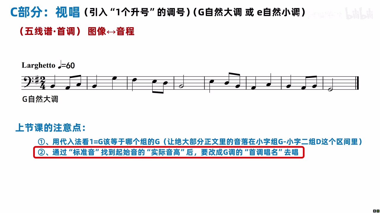 低音谱号中继续使用图像首调法